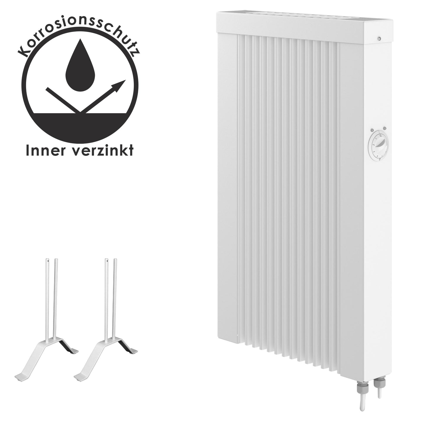 Elektroheizung 500W Wärmespeicher - Thermostat 4-8qm