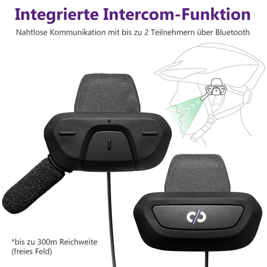 Supertooth ROAMEE Open-Ear Bluetooth Intercom-Kopfhörer für Kommunikation bis zu 2 Teilnehmern