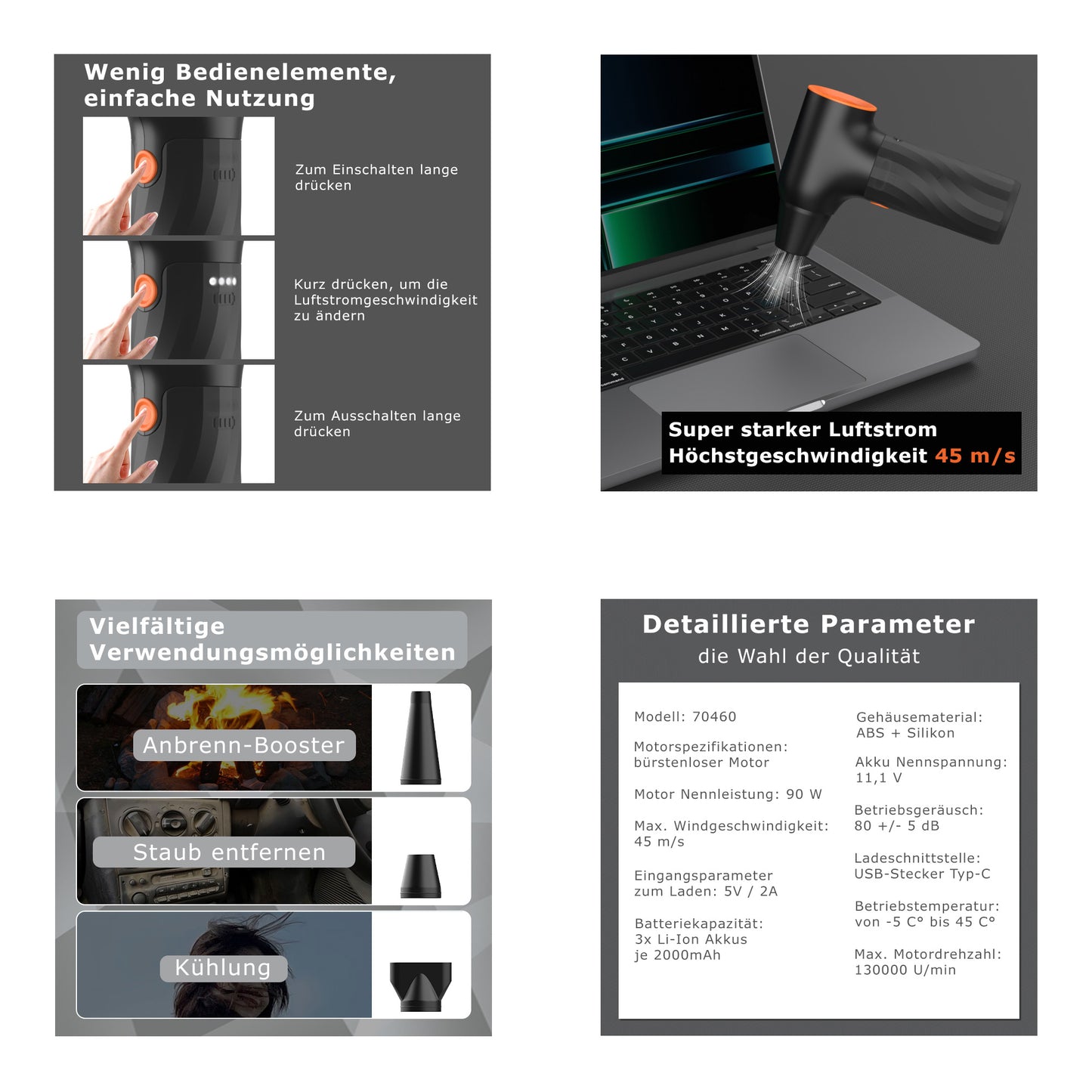 Luftstrom Reinigungsgerät