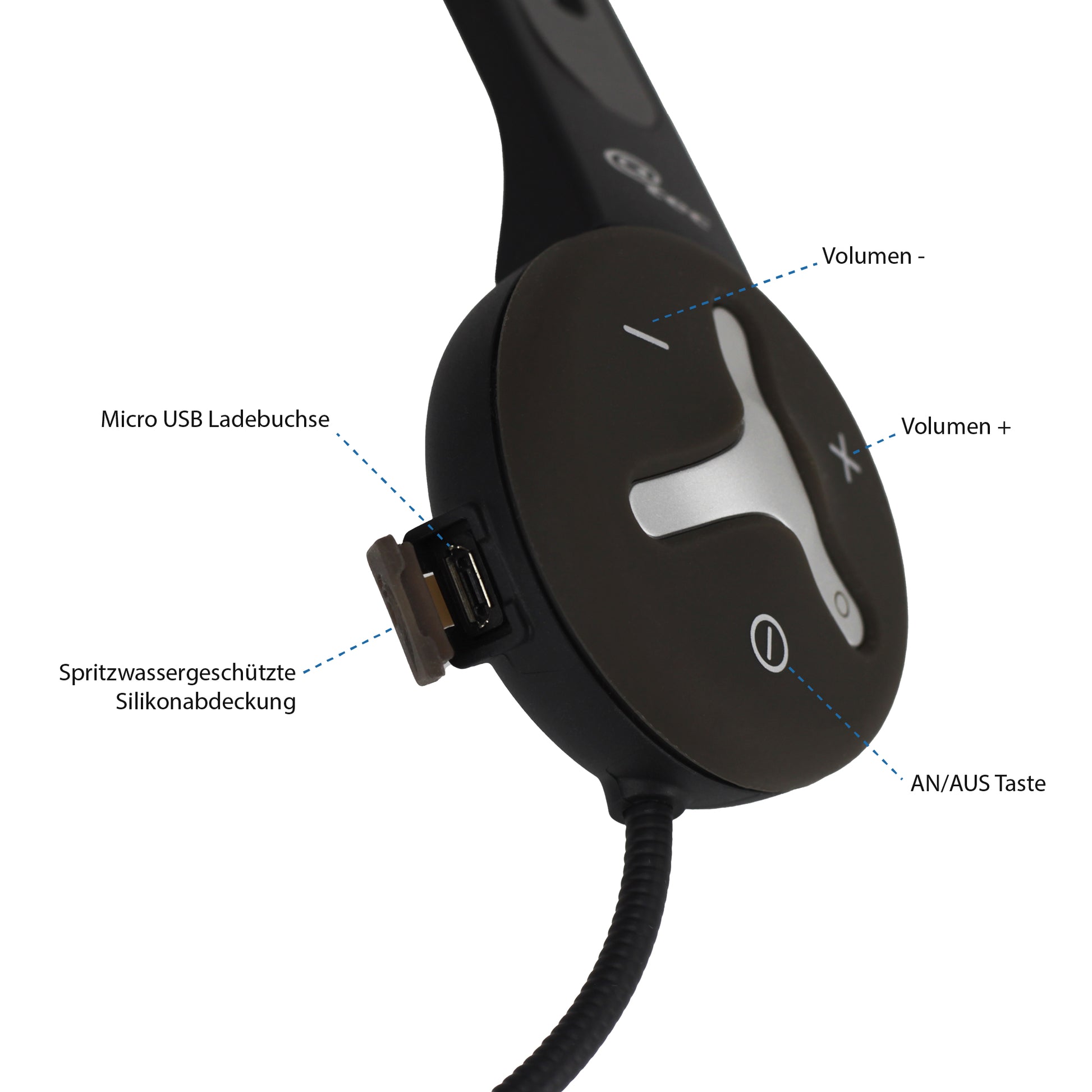 Kabelloses Buddy Chat Trio Intercom Headset für Outdoor-Aktivitäten