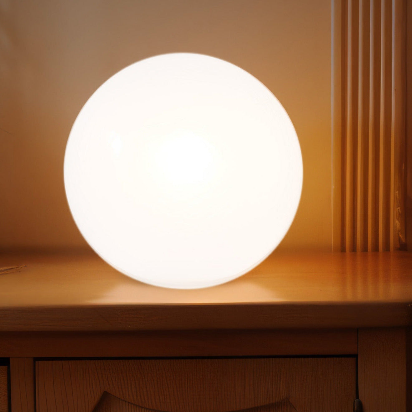 Kabellose Akku LED Kugelleuchte 25cm für Haus und Garten