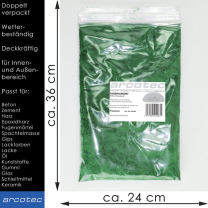 Grünfarbe für Beton / Zement / Gips - 1kg - Farbprodukt