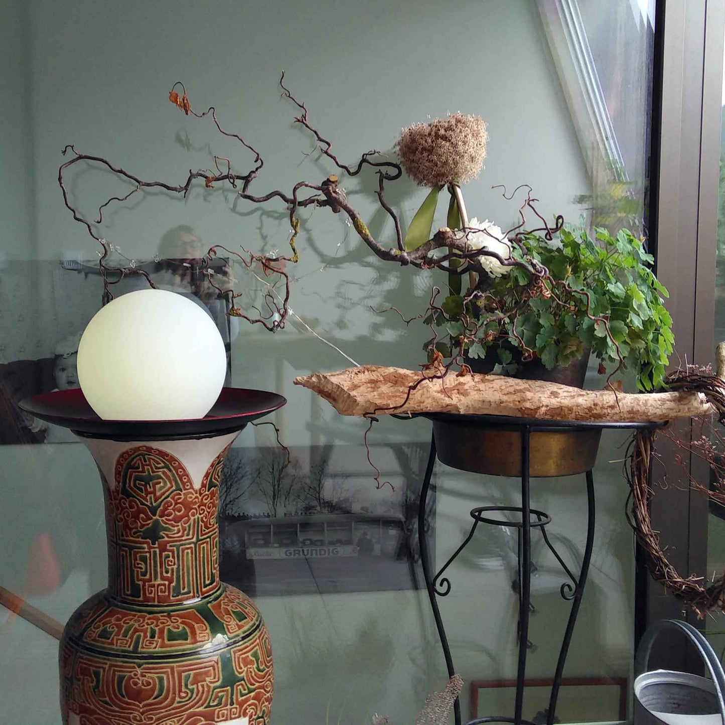 Kabellose Akku LED Kugelleuchte 25cm für Haus und Garten