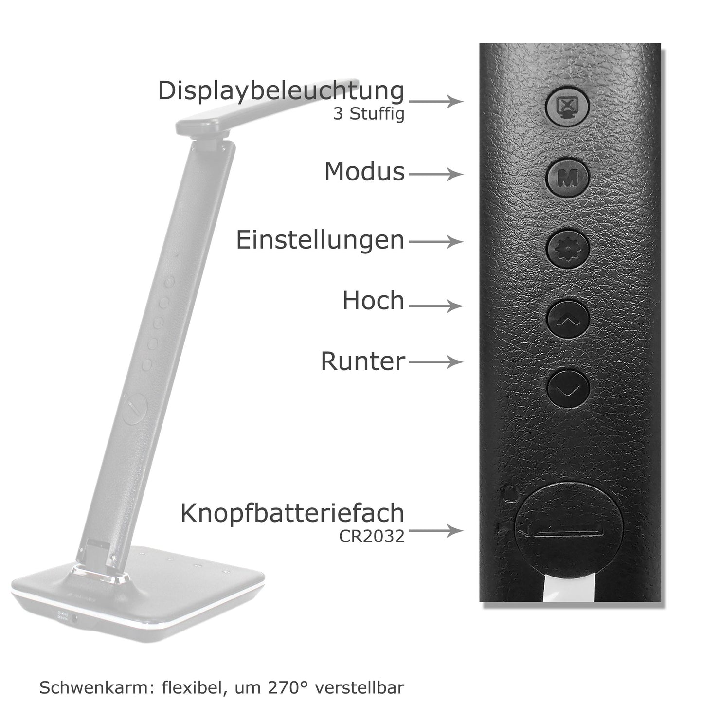 LED Schrank Leuchte 30.5cm mit Akku