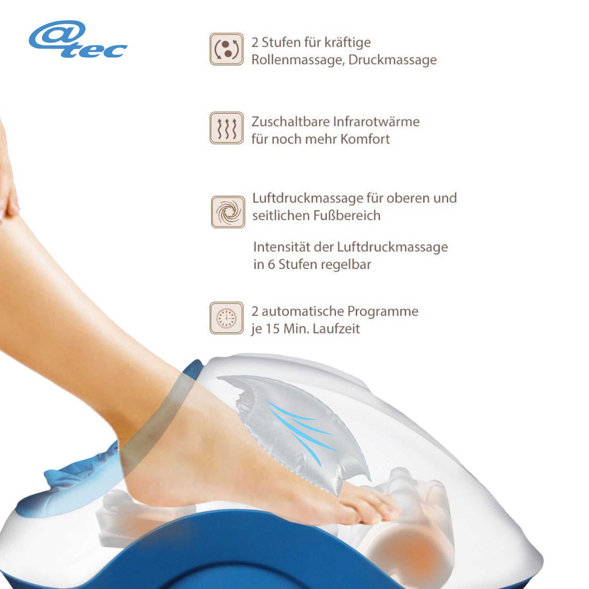 Fuss-Fit-MaXX Fußmassagegerät mit Wärmefunktion