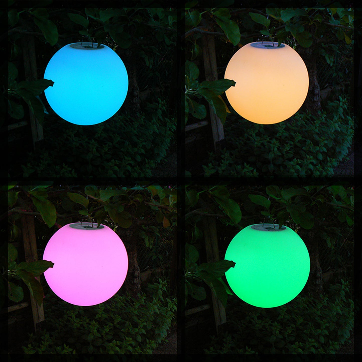 Kabellose Akku LED Kugelleuchte 25cm für Haus und Garten