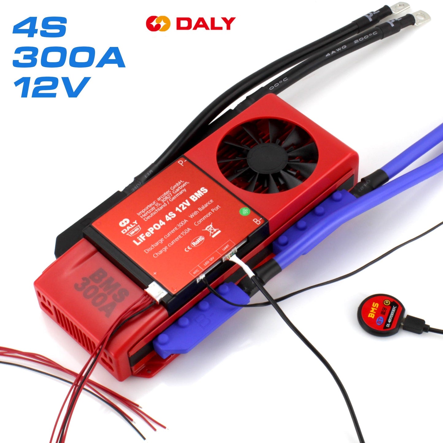 Leistungsstarker Daly BMS 4S 300A 12 V