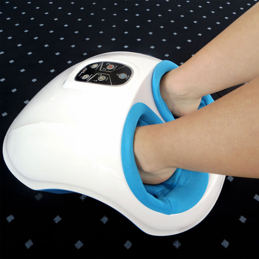 Fuss-Fit-MaXX Fuss Massagegerät mit Shiatsu Knetrollen und Luftdruckmassage