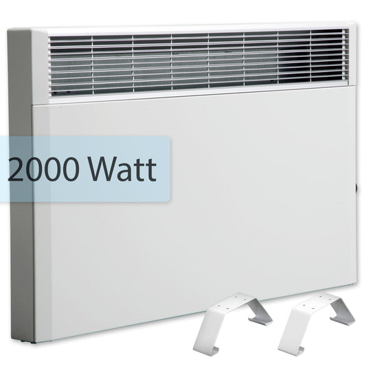 Elektroheizung 2000W Schamotte - Thermostat 18-23qm