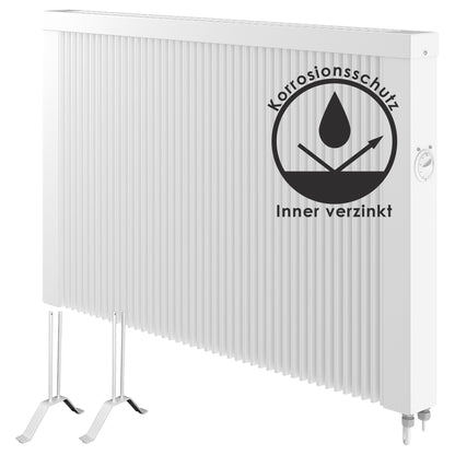 1400 W Flächenspeicherheizung mit Thermostat - 85x62 cm