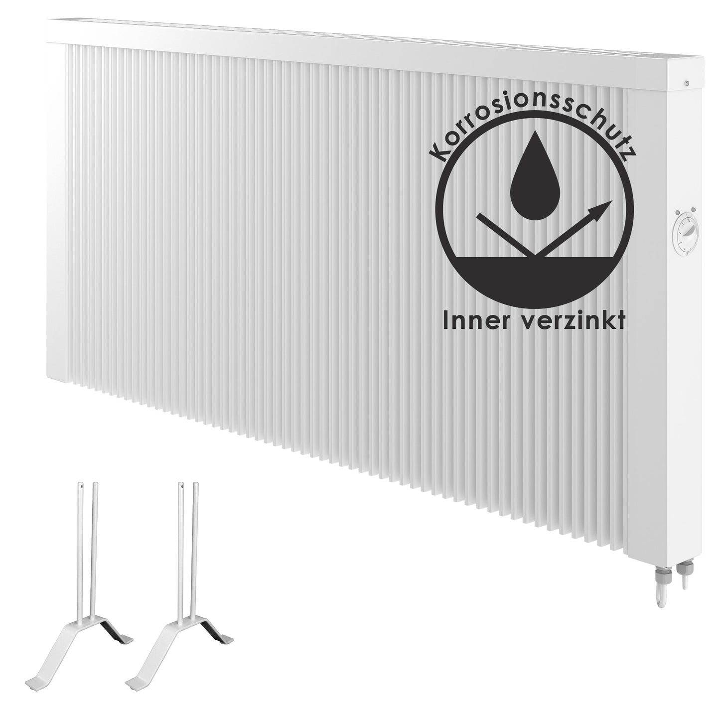 1500 W Flächenspeicherheizung mit Thermostat - 96x62 cm