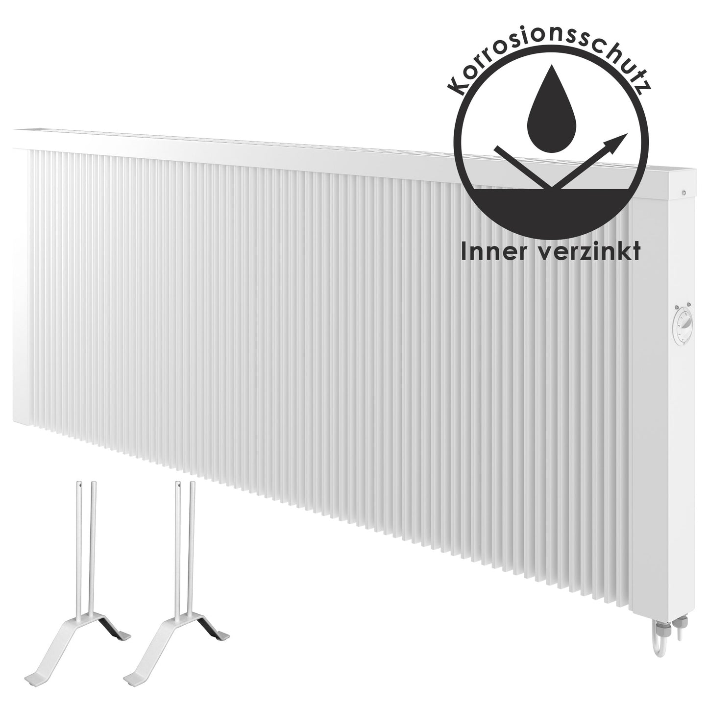 Elektroheizung 2500W Wärmespeicher - Thermostat 23-27qm