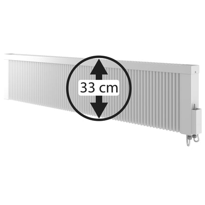 Elektroheizung 1600W flach 33cm Funk - Schamotte 14-18qm
