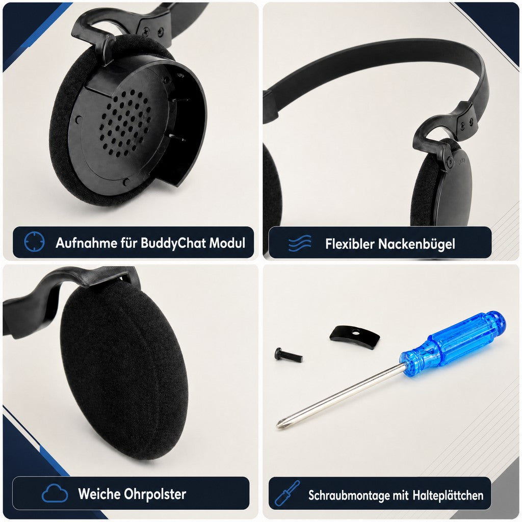Headset Nackenhalterung für Buddy Chat Modul