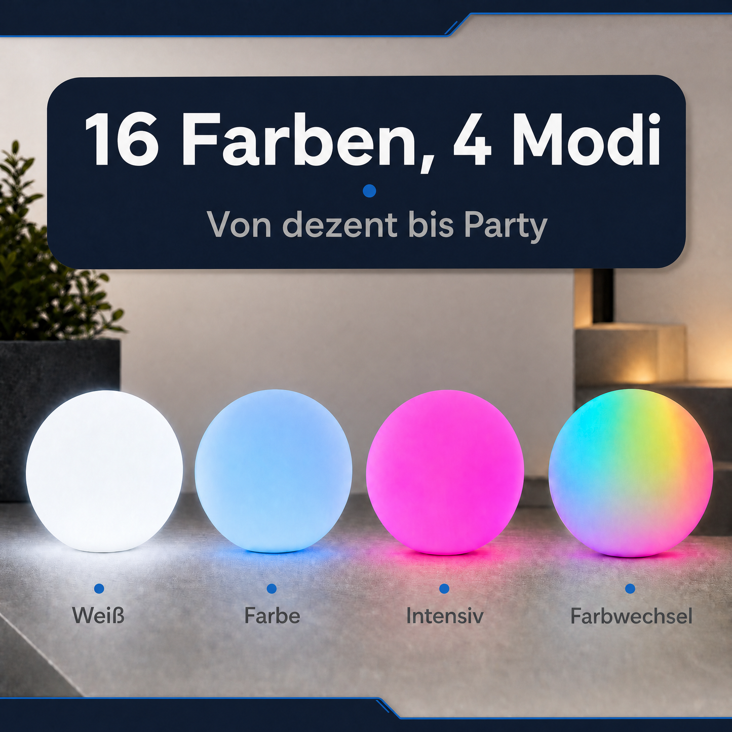 tragbares licht mit farbwechsel