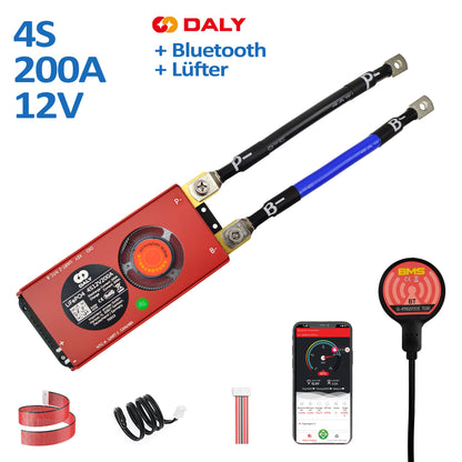 DALY Smart BMS mit Bluetooth für LiFePO4 Akkus