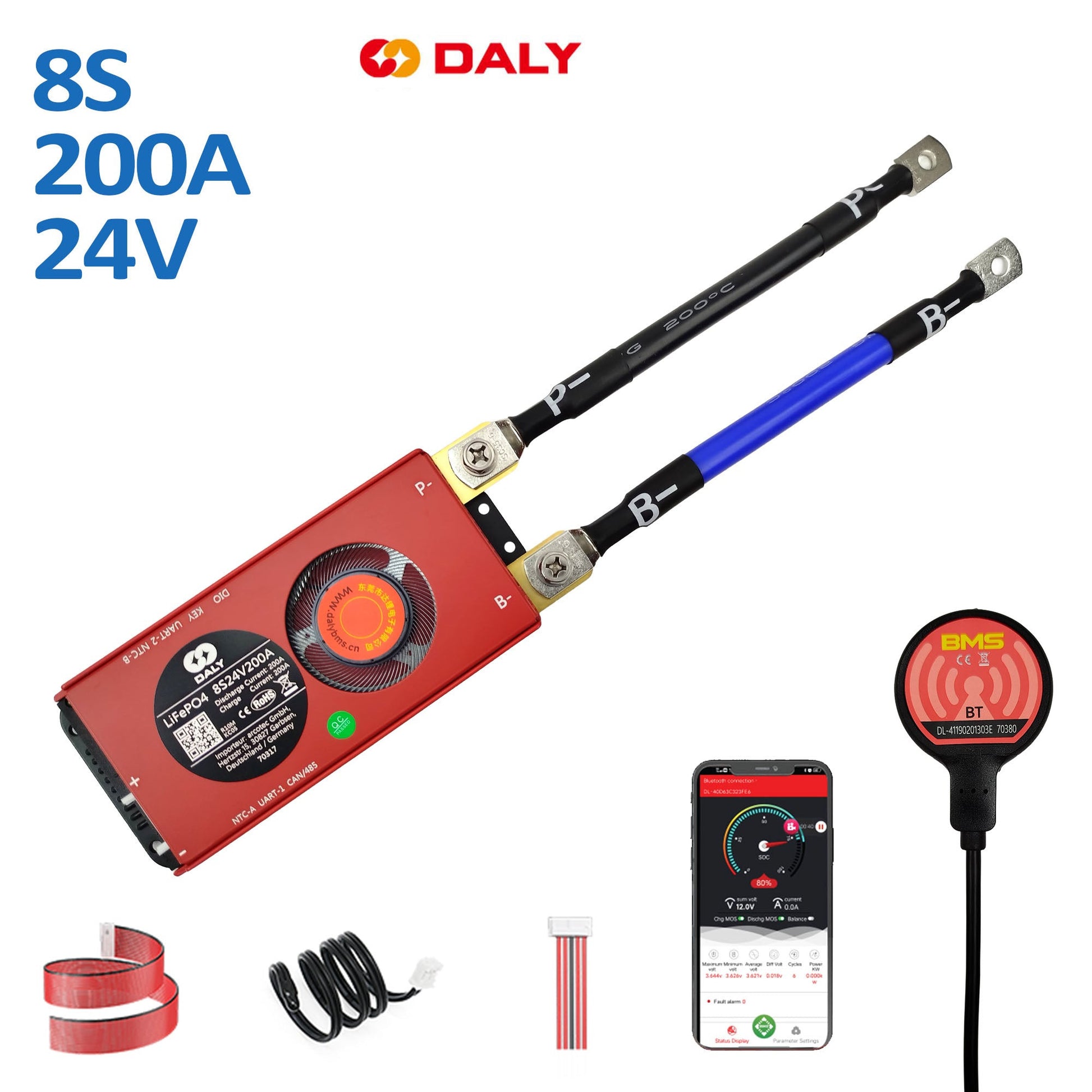 DALY Smart BMS für 3.2V Lifepo4 Akkus