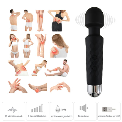 Massagestab mit Silikon Beschichtung