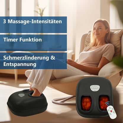 Fußmassagegerät mit herausnehmbarem und waschbarem Innenfutter für hygienische Anwendungen