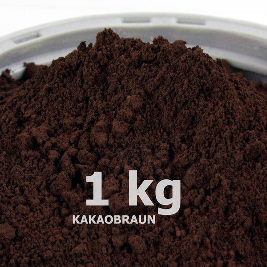 Kakaobraunpulver für Beton / Zement / Gips - 1kg Packung