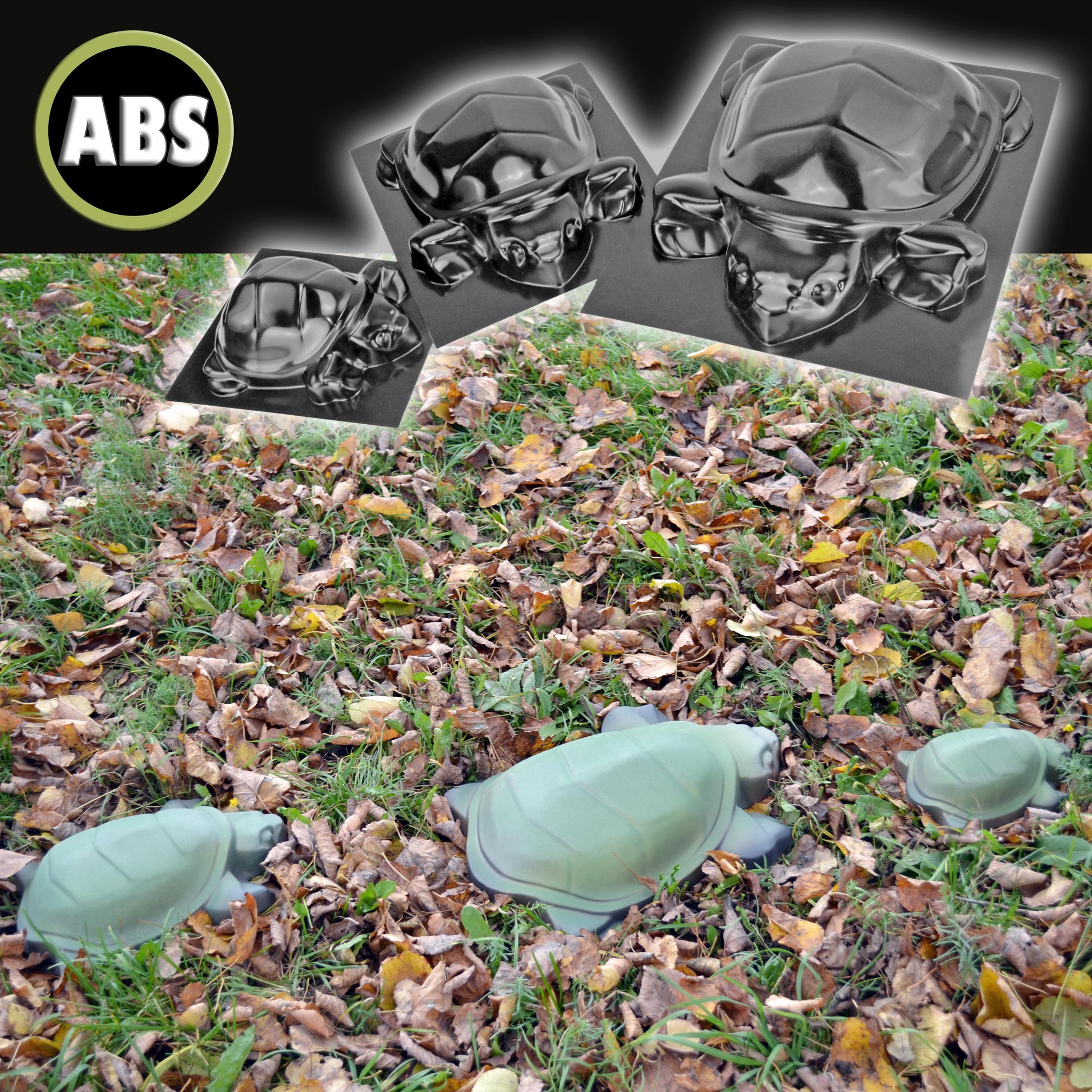 ABS Schalungsformen - 3x Schildkröten-Figuren