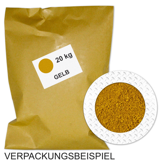 Gelbpulver für Beton / Zement / Gips - 20kg Sack