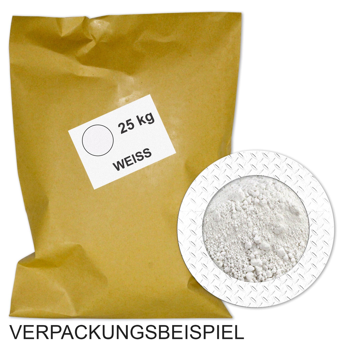 Weisspulver für Beton / Zement / Gips - Aufheller - 25kg Sack