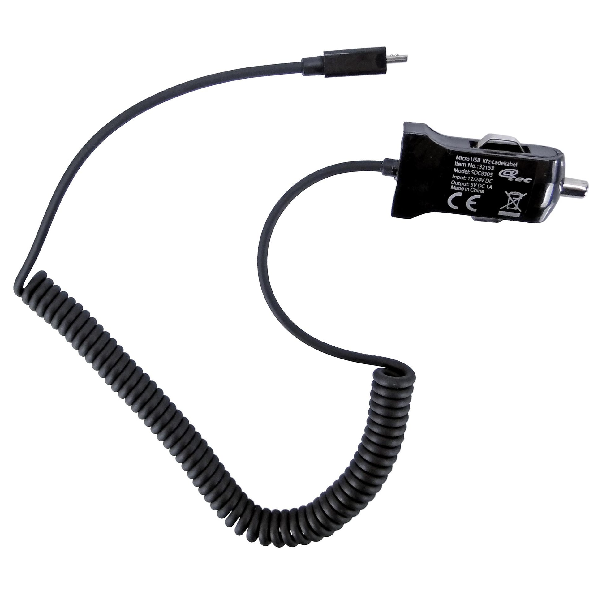 KFZ-Ladegerät Ladekabel 12/24V mit micro-USB Anschluss - 1000mA – attec24