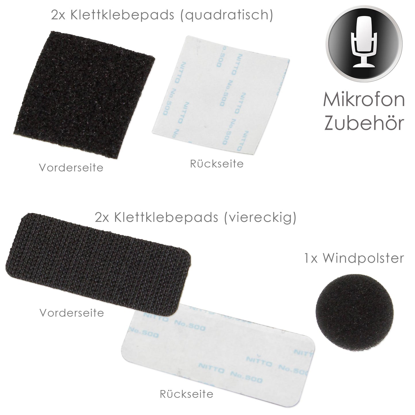 Interphone Windpolster für universale Mikrofone - Mikrofonschutz gegen Wind