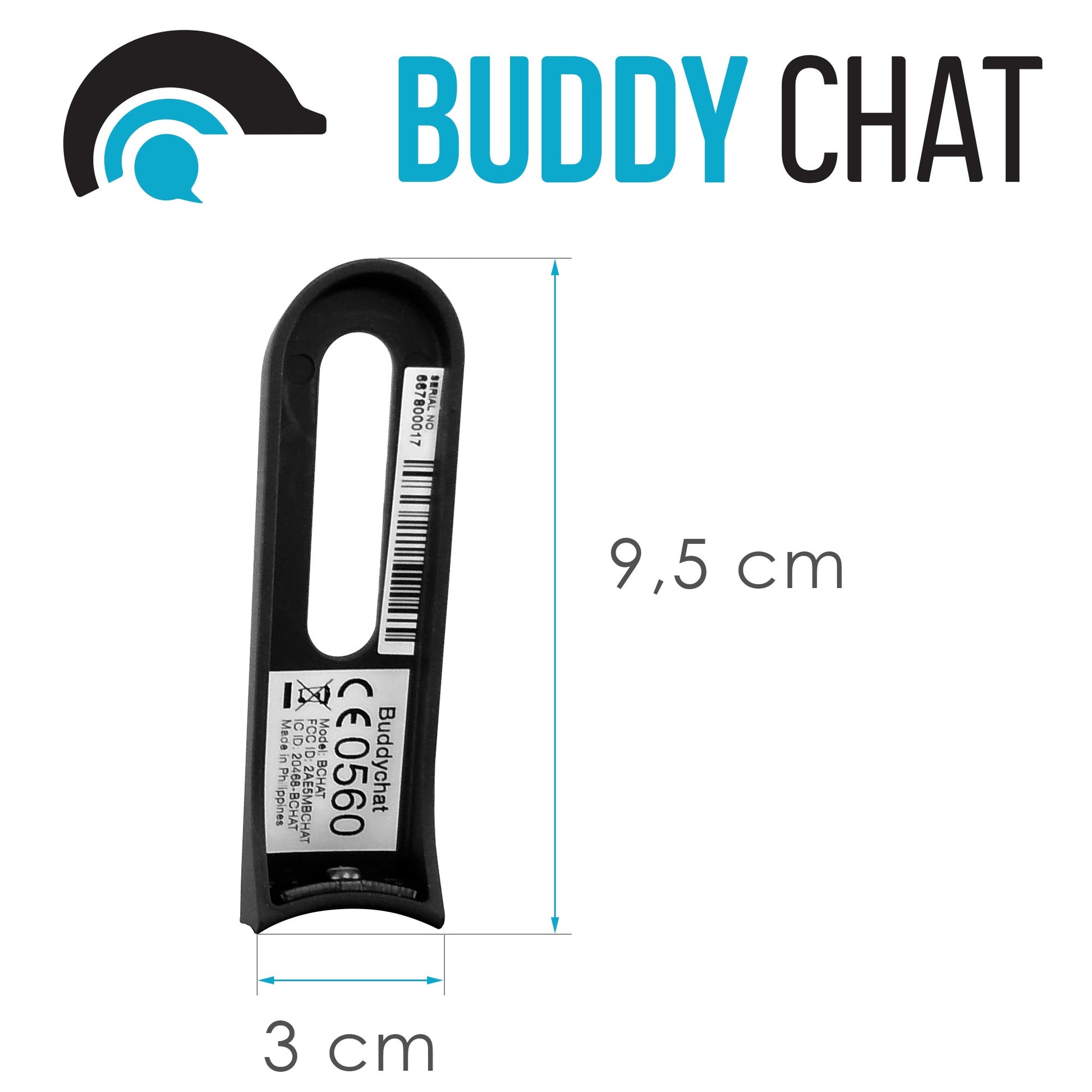 Modulhalterung für Buddy Chat Duo und Trio - Abmessung