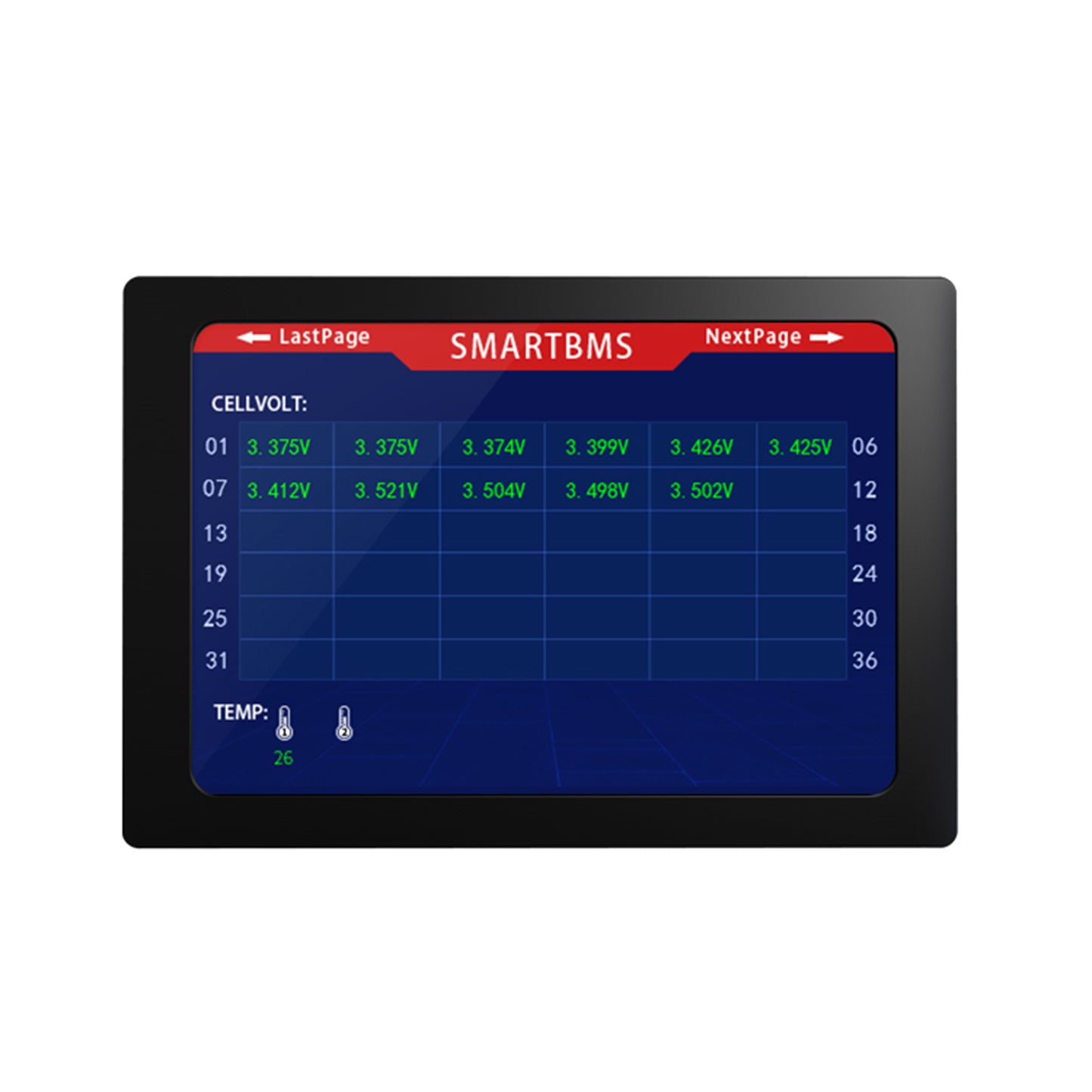 Daly BMS LCD Touchscreen Display