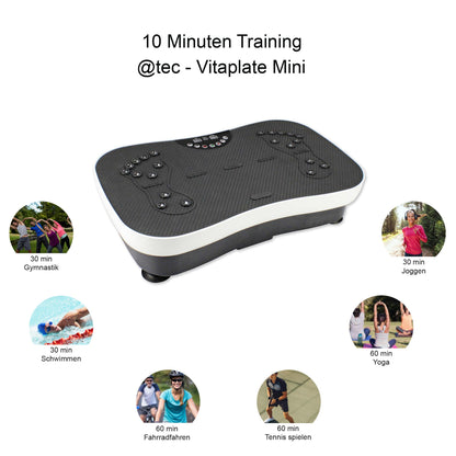 Vibrationsplatte VitaPlate mini mit Fernbedienung - Sportersatz
