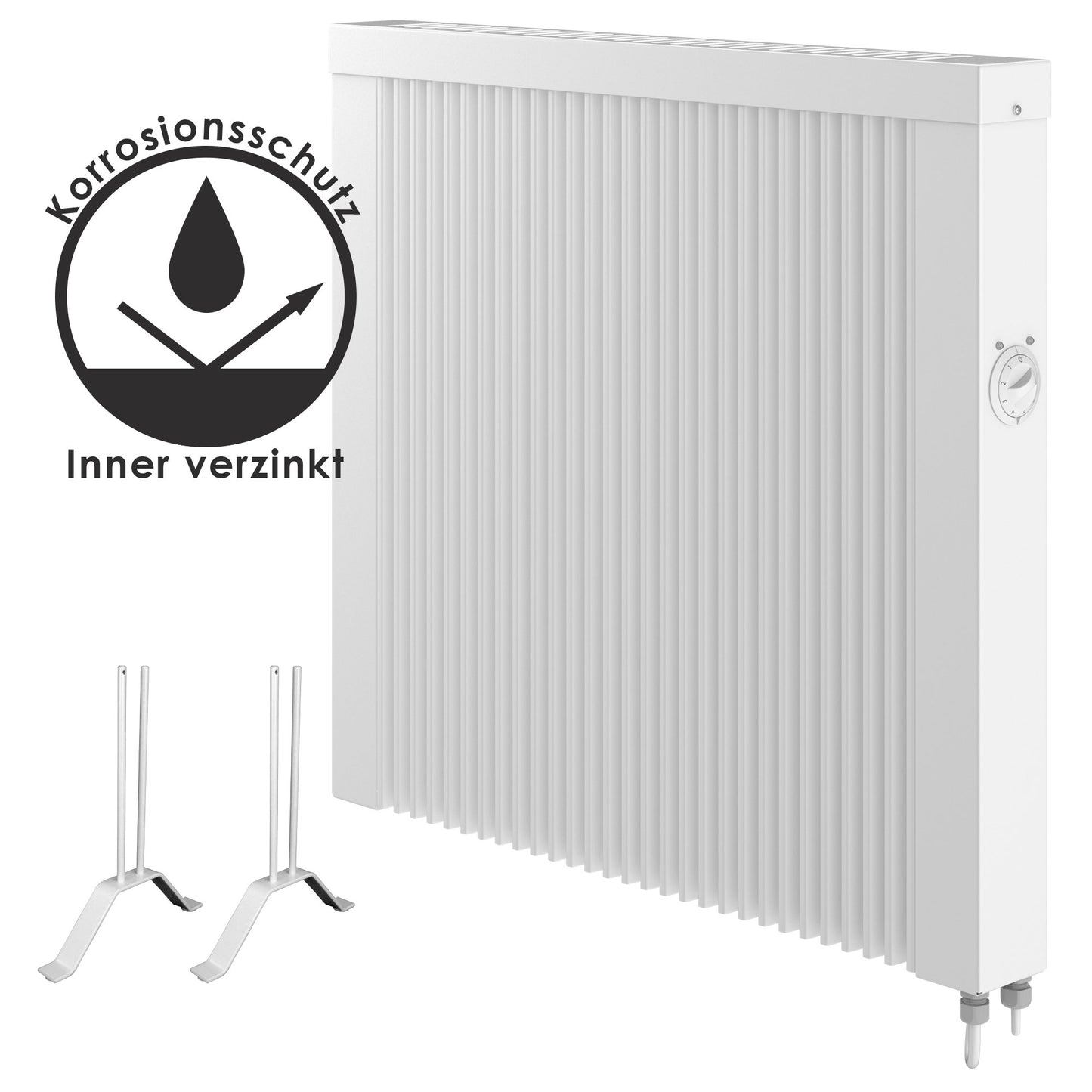 eHeizung 1000 watt mit Standfüßenn und Iinner Verzinkung