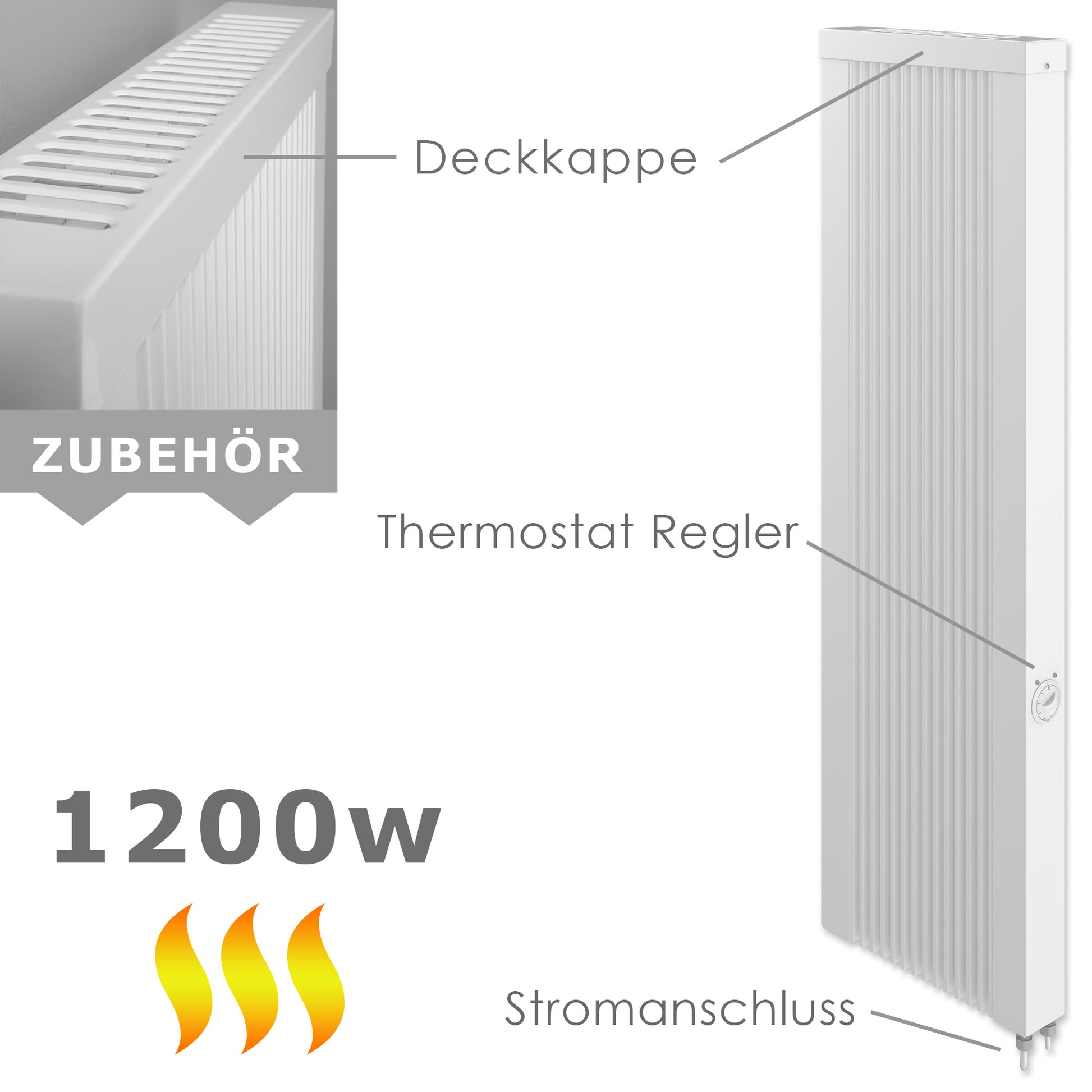 Schmaler Heizkörper