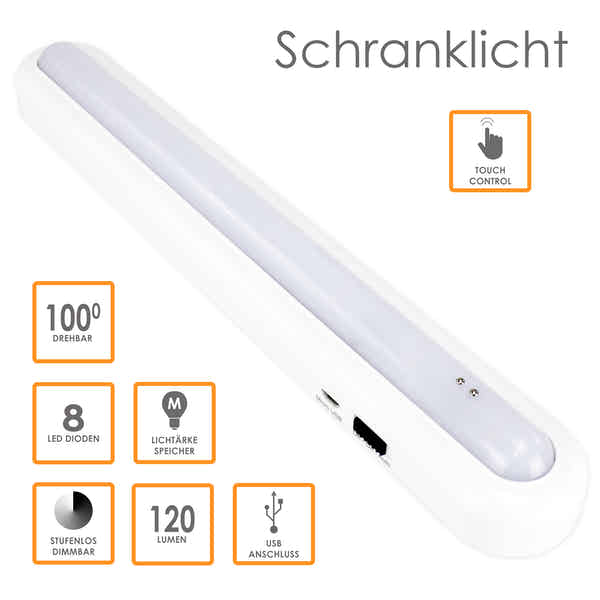 GIACOMO Kabellose Unterbauleuchte – Batteriebetrieben, Dimmbar, 13 Farben, Mit Fernbedienung & Tap Control, Timer – Für Schrank, Vitrine