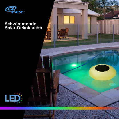 Schwimmende Solar-Dekoleuchte - stimmungsvolles Licht ohne Strom